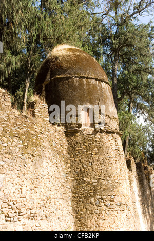 Empress Mentewab's Kuskuam her royal compound in Gonder, Ethiopia Stock Photo