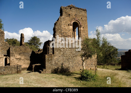 Empress  Mentewab's Kuskuam her royal compound in Gonder, Ethiopia Stock Photo