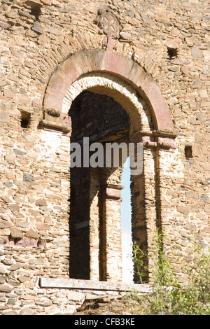 Empress  Mentewab's Kuskuam her royal compound in Gonder, Ethiopia Stock Photo