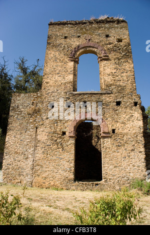 Empress  Mentewab's Kuskuam her royal compound in Gonder, Ethiopia Stock Photo