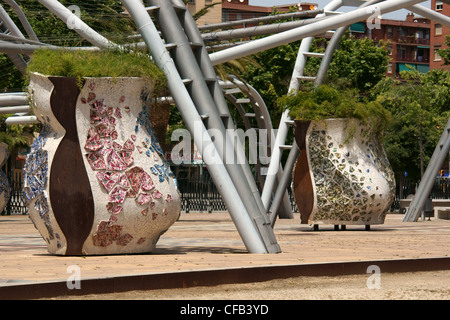 Parc de Diagonal Mar, Barcelona Stock Photo