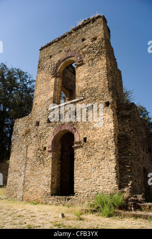 Empress  Mentewab's Kuskuam her royal compound in Gonder, Ethiopia Stock Photo