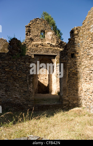 Empress  Mentewab's Kuskuam her royal compound in Gonder, Ethiopia Stock Photo