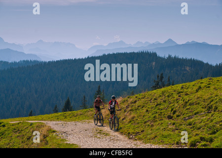 Europe, Germany, Bavaria, Upper Bavaria, Teisendorf, meadow, Stoisseralm, Stoisser Alm, alp, Path, street, chapel, sport, spare Stock Photo