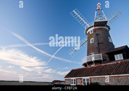 Cley Windmill, old 18th century restored building, Cley, north Norfolk. Stock Photo