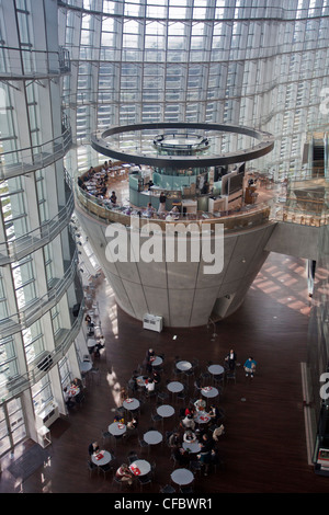 Japan, Asia, Tokyo, city, National Art Center, Interior, architecture, art, bridge, bright, center, famous, glass, modern, museu Stock Photo