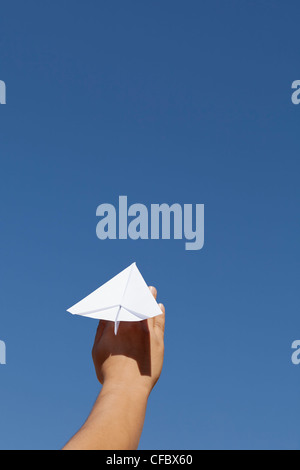Paper airplane Stock Photo