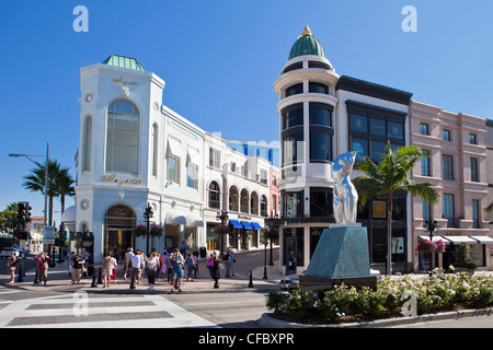 USA, United States, America, California, Los Angeles, City, Beverly Hills, Rodeo Drive, shopping Center, attraction, boulevard, Stock Photo