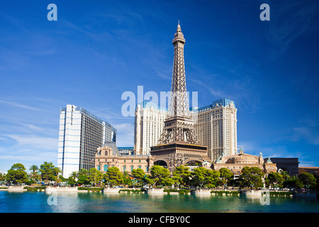 USA, United States, America, Nevada, Las Vegas, City, Paris Hotel, casino, Eiffel, futuristic, hotel, modern, Paris, tower, Stock Photo