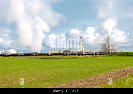 Potash mine near Moose Jaw, Saskatchewan, Canada. Stock Photo