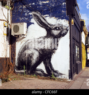Graffiti Wall art of Rabbits in Graffiti Alley just south of Queen St ...