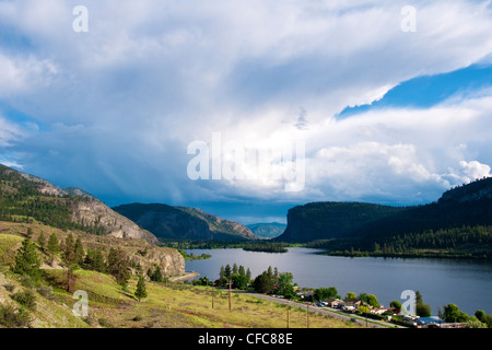 vaseux provincial okanagan southern valley british lake park columbia canada alamy