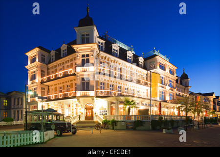 Hotel „Ahlbecker Hof“, Ahlbeck seaside resort, Usedom island, Baltic Sea, Mecklenburg-West Pomerania, Germany Stock Photo
