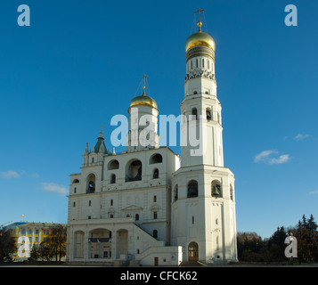 Archangel Cathedral and Ivan the Great Bell in the Moscow Kremlin. Moscow. Russia Stock Photo