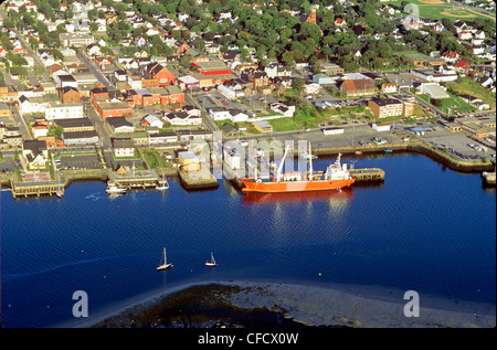 Aerial, Yarmouth, Nova Scotia, Canada Stock Photo