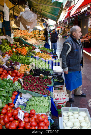 Market at Kadikoy, Asian side of Bosphorus, Istanbul, Turkey Stock Photo