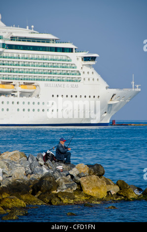 Cruise ship at Kuşadası, a resort town on Turkey's Aegean coast in Aydın Province Stock Photo