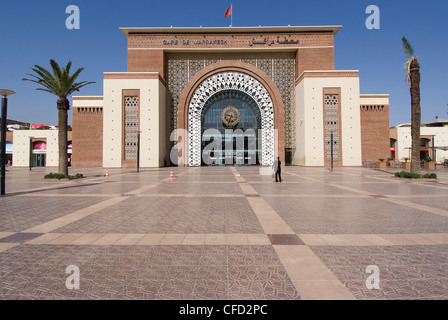 Train station, Marrakech, Morocco, North Africa, Africa Stock Photo