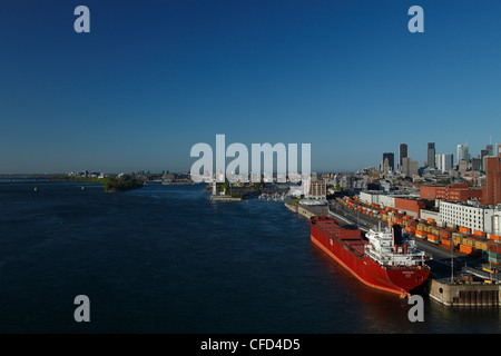 View over the Old Port, Montreal, Quebec, Canada Stock Photo