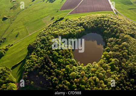 Volcano In Germany Windsborn crater lake, Volcanic Eifel, Rhineland-Palatinate, Germany ...
