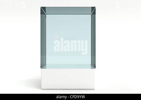 3d render of a empty display case Stock Photo