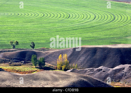 Aerial photography over the Cariboo region of British Columbia, Canada Stock Photo