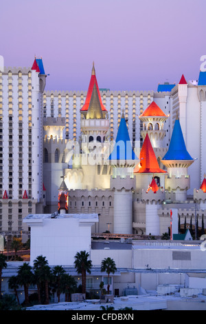 Excalibur Hotel and Casino, Las Vegas, Nevada, United States of America, Stock Photo