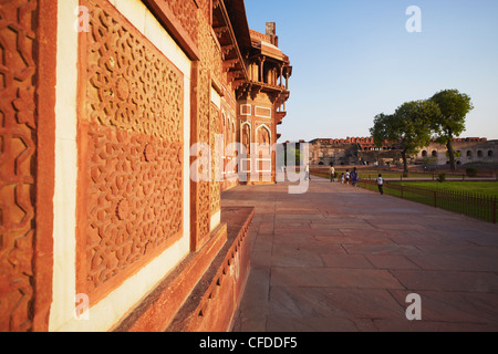 Jehangir's Palace in Agra Fort, UNESCO World Heritage Site, Agra, Uttar Pradesh, India, Asia Stock Photo