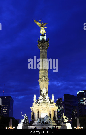 Independence Monument, Angel Statue, Paseo de la Reforma, Mexico City, Mexico, Stock Photo