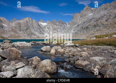 Trail to Titcomb Basin, Wind River Range, Wyoming, United States of America Stock Photo