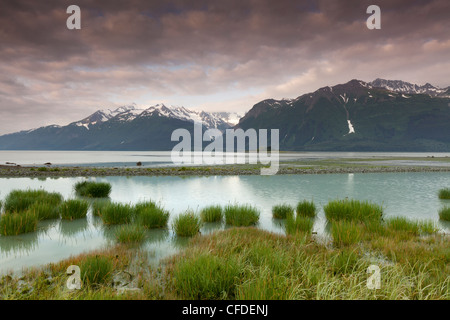 Lynn Canal and the Chilkat Mountains near Skagway, Alaska Stock Photo ...