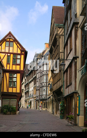 Rue St Romain Rouen Seine-Maritime Normandy France Stock Photo