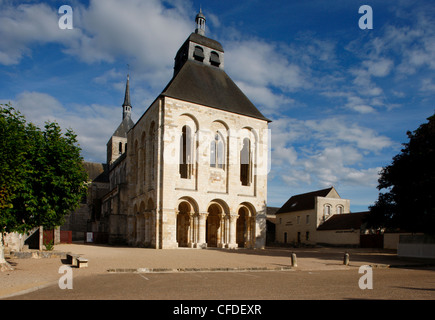 Fleury Benedictine Abbey, Saint-Benoit-sur-Loire, Loiret, France, Europe Stock Photo