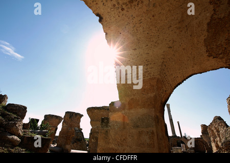 The Ruins at Antonine Baths at the archaeological site, Carthage, UNESCO World Heritage Site, Tunisia, North Africa, Africa Stock Photo