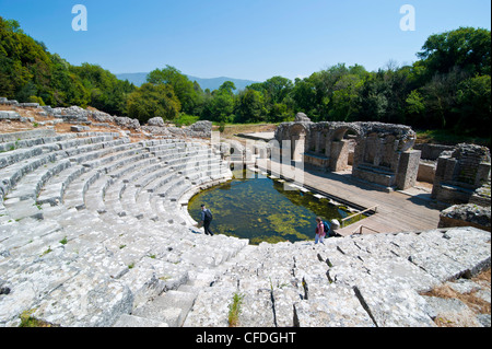 The Roman ruins of Butrint, UNESCO World Heritage Site, Albania, Europe Stock Photo