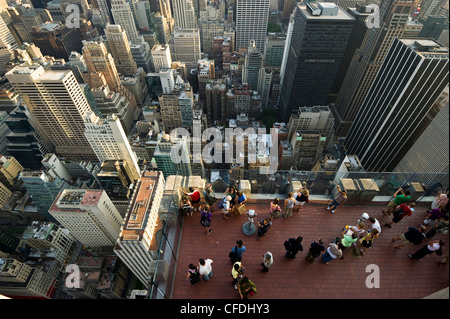 View from Rockefeller Center, Manhattan, New York Ciy, New York, USA Stock Photo