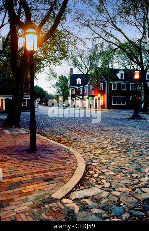 Cobblestone Street, Main street, Nantucket Island, Massachusetts, United States of America