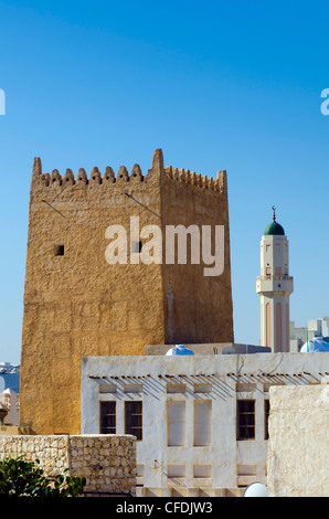 Old Town near Souq Waqif, Doha, Qatar, Middle East Stock Photo