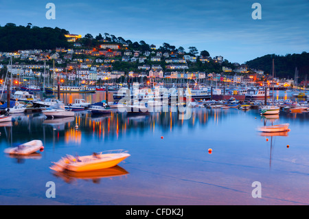 Kingswear from Dartmouth and River Dart, Devon, England, United Kingdom, Europe Stock Photo