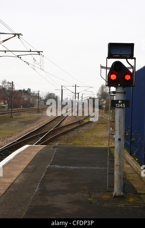 Railway at Retford Train Station, Retford, Lincolnshire, UK Stock Photo