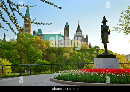 Statue of Lieutenant-Colonel John By in Major's Hill Park, Canada's House of Parliament, Ottawa, Ontario Stock Photo