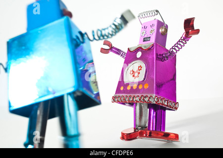 Toy robots Stock Photo