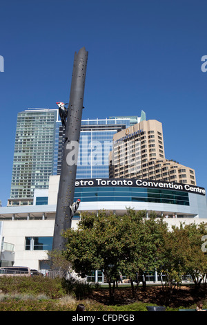 Metro Toronto Convention Centre and Woodpecker Column, Toronto, Canada Stock Photo