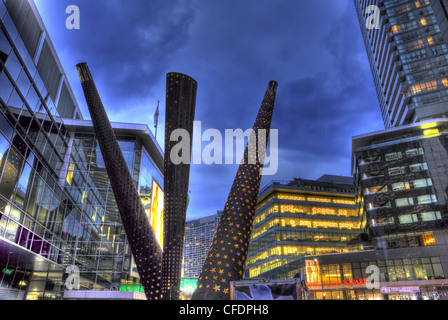 Searchlight, Starlight, Spotlight Sculpture by John McEwen at Air Canada Centre, Toronto, Canada Stock Photo