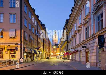 Storkyrkan, Church of St. Nicholas in the old town of Sweden, Storkyrkobrinken, Gamla Stan, Stockholm, Sweden Stock Photo