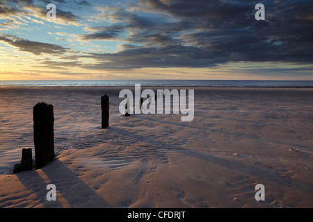 A summer sunset at Brancaster, Norfolk, England, United Kingdom, Europe Stock Photo