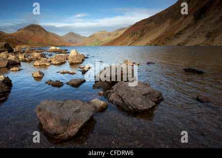 An autumn evening at Wastwater in the Lake District National Park, Cumbria, England, United Kingdom, Europe Stock Photo