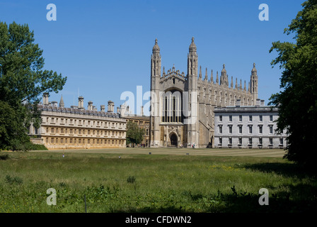 KIng's College, taken from the Backs, Cambridge, Cambridgeshire, England, United Kingdom, Europe Stock Photo