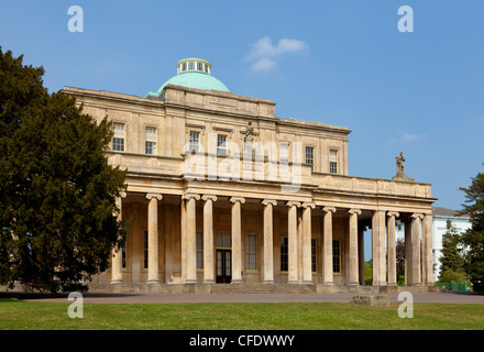 The regency style Pittville Pump Room in Pittville Park, Cheltenham Spa, Gloucestershire, England, United Kingdom, Europe Stock Photo