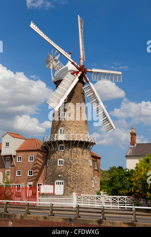 The Maud Foster Windmill, Skirbeck, Boston, Lincolnshire, England, UK Stock Photo